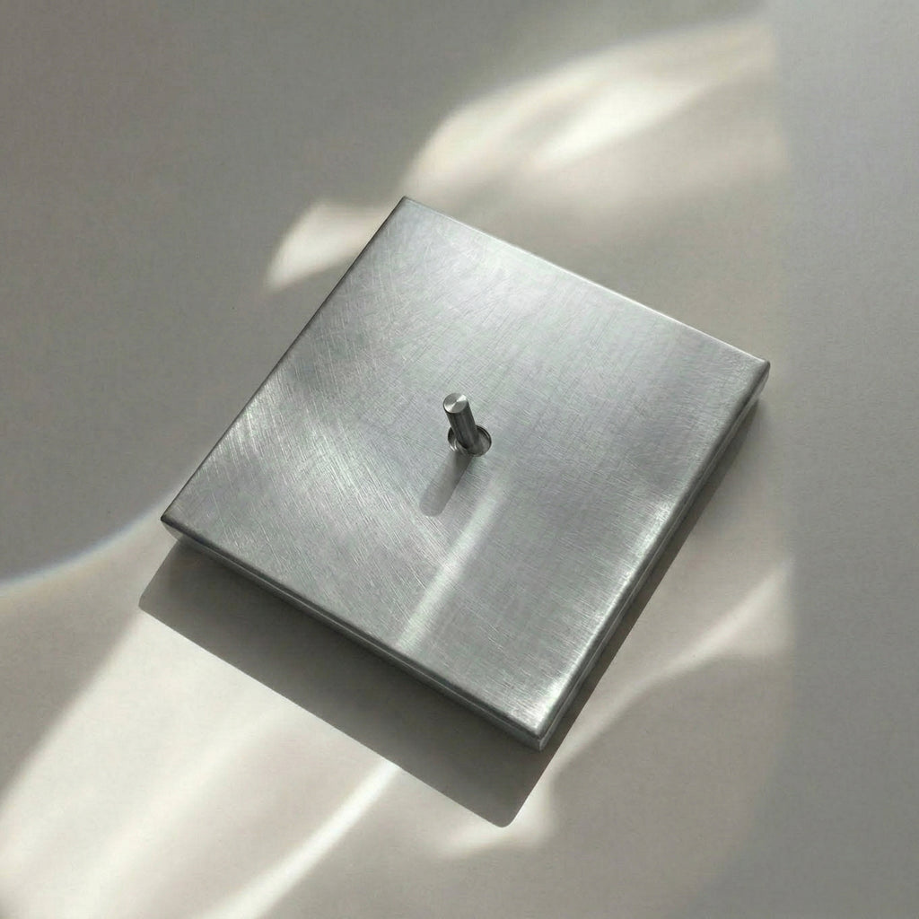 黏貼式開關 | 亂紋鋁 | 86型